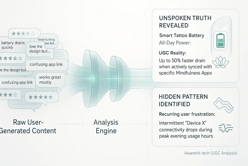 Infographic: Sifting chaotic user comments uncovers unspoken truths, transforming them into clear, impactful marketing