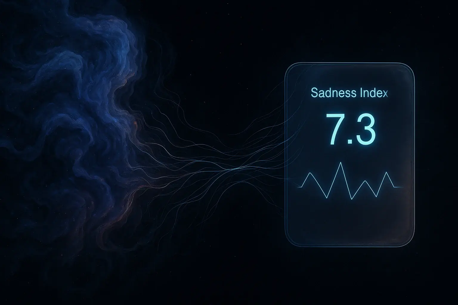 Deep cosmic forms of consciousness &amp; emotion with data points, visualizing the challenge of quantifying subjective