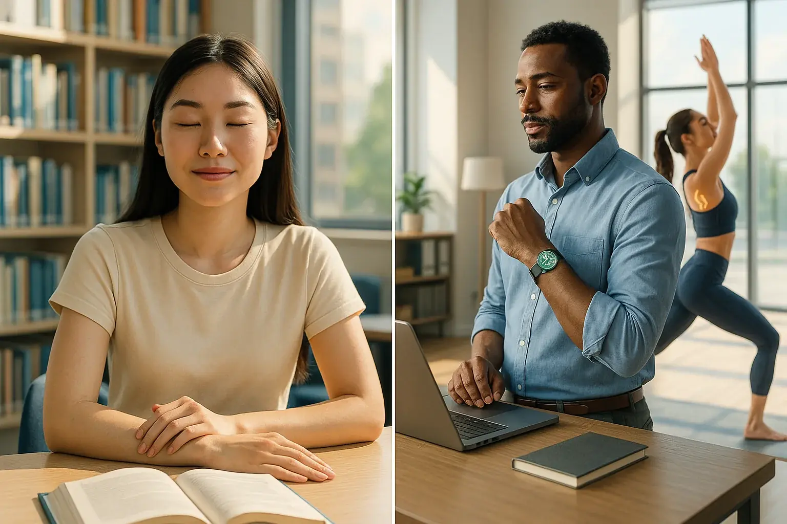 Diverse individuals across ages and professions use smart tattoos, enhancing their unique daily life journeys.